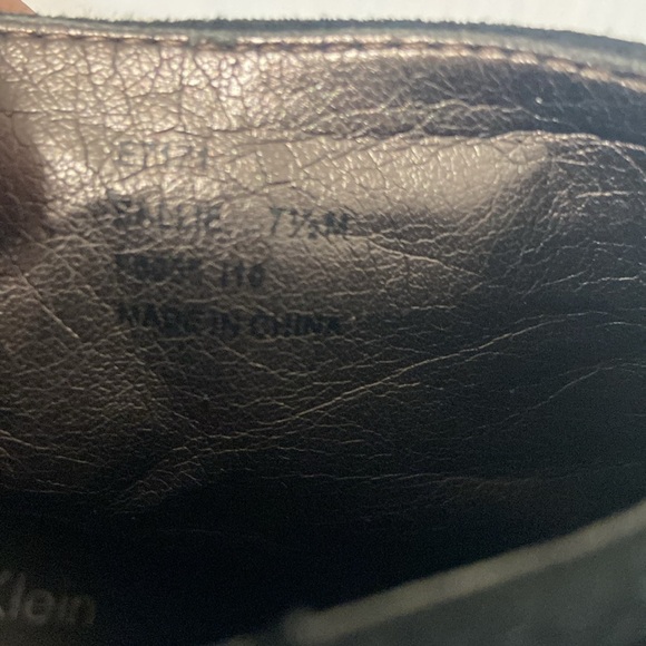 Calvin Klein size 7 black suede booties heels with open toes $100 - Picture 14 of 14